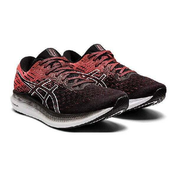 アシックス(asics) ランニングシューズ EvoRide 2 レディース (21aw) Black/Blazing Coral スタンダードラスト 1012A891-003【SS2209】