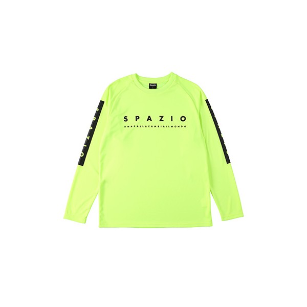 スパッツイオ (SPAZIO) サッカーウエア 長袖Tシャツ エンボスロングプラシャツ (21aw) イエロー GE-0790-27【決算P10】【ss250350】