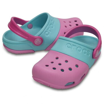 クロックス(crocs)エレクトロ　2．0　クロッグ キッズ6AK：ピンク/アイスブルー[クロックス][15608]サボ　サンダル　子供用