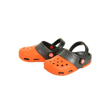 クロックス(crocs)エレクトロ　2．0　クロッグ キッズ8B1：オレンジ×ブラック[クロックス][15608]サボ　サンダル　子供用