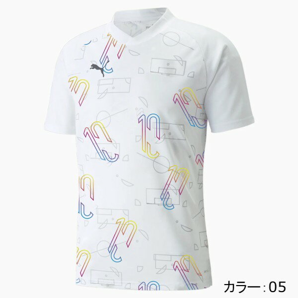 プーマ(puma) メンズ サッカー NEYMAR JR THRILL 半袖 ユニフォーム シャツ (22SS) Puma White 605670-05通販セール サッカー 用品 セール