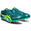 アシックス(asics) 陸上 スパイク EFFORT 13 トラック競技全般 ユニセックス (23ss) VELVET PINE/SAFETY YELLOW ラスト標準 1093A167-300