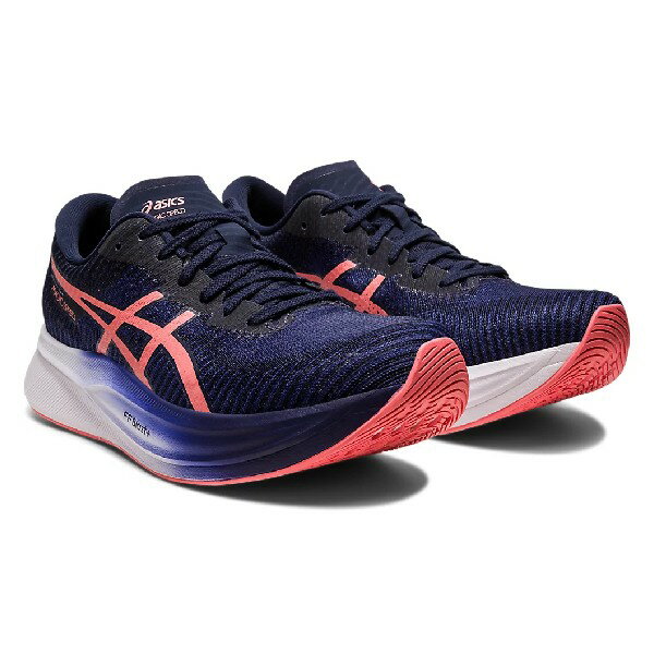 アシックス(asics) ランニングシューズ MAGIC SPEED 2 マジックスピード 2 ウィメンズ (23ss) INDIGO BLUE/PAPAYA スタンダードラスト 1012B274-401