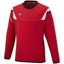 ミズノ(mizuno) サッカーアパレル MOテックシールドピステシャツ モレリア ユニセックス (22aw) チャイニーズレッド P2ME250562