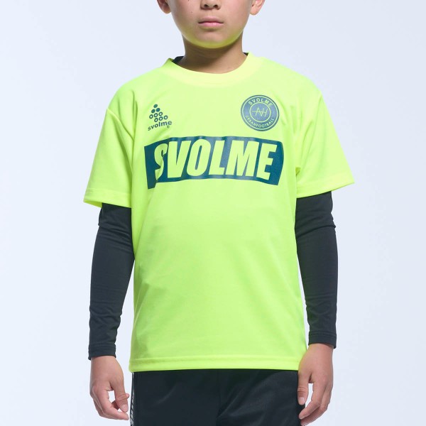 スボルメ(svolme)JrロゴプラT Tシャツ (22SS) LIME 1223-02300-053バーゲン サッカー 用品 セール
