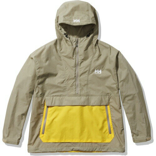 ヘリーハンセン (HELLY HANSEN) ベルゲンアノラックジャケット BergenAnorakJacket メンズ (23ss) ウェットロープ×イエロー フード ポケット HO12301-WL