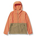 ザ・ノースフェイス(THE NORTH FACE) アウトドア コンパクトジャケット レディース Compact Jacket (23ss) ダスティコーラルオレンジ×ケルプタン NPW72230-DT【SS2403】