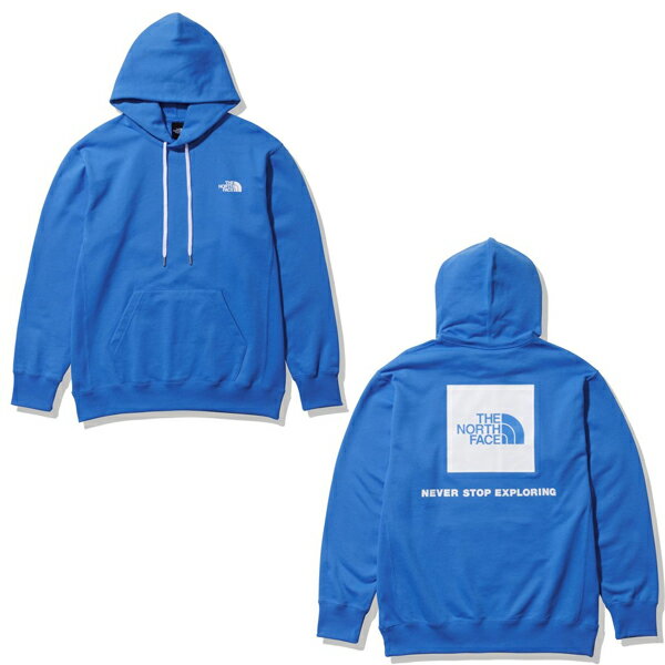 ザ・ノースフェイス THE NORTH FACE アウトドアウエア パーカー アウター バックスクエアロゴフーディ Back Square Logo Hoodie メンズ 23ss スーパーソニックブルー NT12336-SC【SS2403】