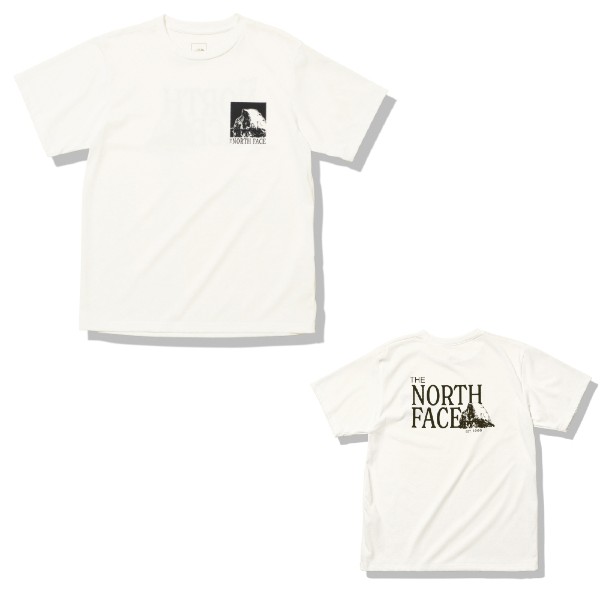 ザ・ノースフェイス THE NORTH FACE 半袖Tシャツ ハーフドームトゥーグラフィックスティー S/S Half Dome Two Graphics Tee メンズ 23ss ホワイト NT32380-W【sale】【OUTsale】【SS2406】
