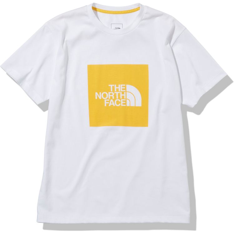 ノースフェイス (THE NORTH FACE) 半袖Tシャツ ショートスリーブカラードスクエアロゴティー S/S Colored Square Logo Tee レディース（23ss) サミットゴールド イエロー NTW32351-SG