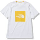 ノースフェイス (THE NORTH FACE) 半袖Tシャツ ショートスリーブカラードスクエアロゴティー S/S Colored Square Logo Tee レディース（23ss) サミットゴールド イエロー NTW32351-SG【SS2403】