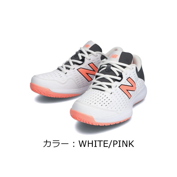 ニューバランス(new balance) WCO696 K4 テニスシューズ WHITE/PINK WCO696K42E