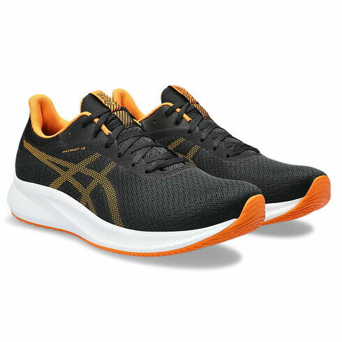 アシックス(asics) ランニングシューズ PATRIOT 13 メンズ (23aw) ブラック×オレンジ BLACK/BRIGHT ORANGE スタンダードラスト 1011B485-006「0927」