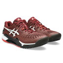 アシックス(asics) GEL-RESOLUTION 9 OC（オムニ・クレーコート用） テニスシューズ (23aw) Antique Red/White 1041A377-600「0927」