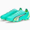 プーマ(puma) サッカー ウルトラ アルティメット HG/AG スパイク (23aw) Electric Peppermint-PUMA White-Fast Yellow イエロー ミント グリーン 10721303