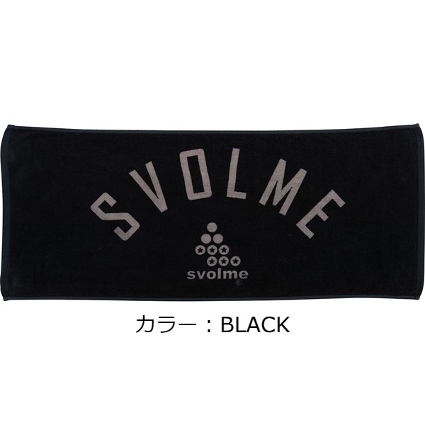 スボルメ(svolme) アーチロゴフェイスタオル アクセサリー (23aw) BLACK 1231-09929-010