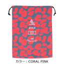 スボルメ(svolme) レオパードシューズ袋 バッグ (23aw) CORAL PINK 1233-18229-073【ss2503】