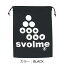 スボルメ(svolme) ロゴシューズ袋 バッグ (23aw) BLACK 1233-18329-010