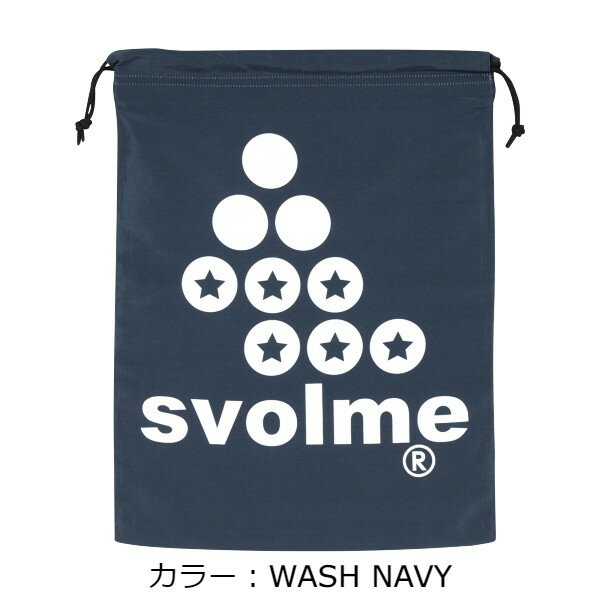 スボルメ(svolme) ロゴシューズ袋 バッグ (23aw) WASH NAVY 1233-18329-369