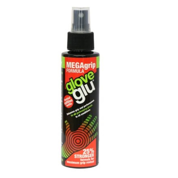 【特徴】 ・Gloveglu MEGA Grip Formula 120ml.ケア用品 ・グリップ力アップはもちろん、保管時の保湿にも最適なグローブグル メガグリップ！ ・容量：120ml ・粘着増強剤Glove glu formulaより粘着力が25％UPした「メガグリップ」 ・ゴールキーパーのニーズに合わせて開発され、特殊な製法によって作られた商品であり、好評のglove glu formulaよりもさらに粘着力がある商品だ。 ・ゲームの前または最中に使用することができ、濡れた状態や乾燥した状態でも同様に効果的。 ・様々なタイプのキーパーグローブのパームに適し、グリップ力を高めます 【素材】 - 【原産国】 - 【備考】 ※こちらは店頭でも販売している商品で在庫確保された商品ではない為、在庫切れでお届けが遅れたり販売ができない場合がございます。予めご了承ください。 メーカー希望小売価格はメーカーカタログに基づいて掲載しています