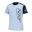 ミズノ (MIZUNO) マルチスポーツ 半袖Tシャツ N-XT Tシャツ ユニセックス (24ss) セルリアンブルー 32JAB215-21