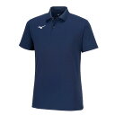 ミズノ (MIZUNO) 陸上 ウエア 半袖 ポロシャツ ユニセックス (24ss) ドレスネイビー 32MAB195-14【SS2506】