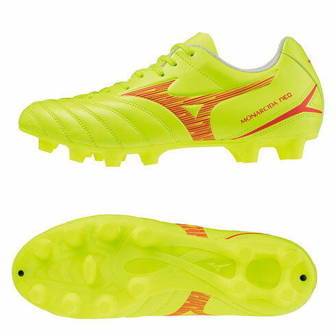 ミズノ mizuno サッカー モナルシーダ NEO III SELECT スパイク 24ss ワイド 3E相当 天然芝/土/人工芝のグラウンド用 イエロー P1GA242545