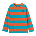 ザ・ノース・フェイス (THE NORTH FACE) アウトドアウエア 長袖シャツ ロングスリーブフィールドボーダーティー キッズ (24aw) アルカリブルー NTJ32320-AK(4)
