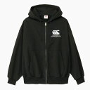 カンタベリー (CANTERBURY) アウトドアウェア ヘビースウェットジップフーディ ユニセックス 長袖 パーカー (24aw) ブラック RA44610-19