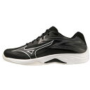 ミズノ(mizuno) バレーボールシューズ サンダーブレード Z エントリーモデル ユニセックス (24ss) ブラック×シルバー 2.5E相当 V1GA23...
