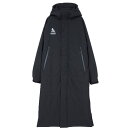 スボルメ (svolme) サッカー ウエア アウター ロングコート 発熱中綿ベンチコート (24aw) ブラック M-XL 1243-31104-010【SS...