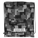 スボルメ (svolme) サッカー バッグ デジカモジムサック ナップサック (24aw) ブラック×グレー 48cm×40cm 1243-32329-112