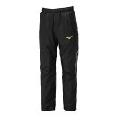 ミズノ(mizuno) 野球ウエア アウター 発熱素材 MCライン ブレスサーモ裏地ウォーマーパンツ ユニセックス (24aw) ブラック×ゴールド 32MFB63109