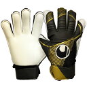 ウールシュポルト(uhlsport) サッカー プレディクション スターターソフト キーパーグラブ (25ss) ブラックxゴールド 101131202【LPP...