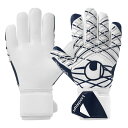 ウールシュポルト(uhlsport) サッカー スーパーソフト ハーフネガティブ キーパーグラブ (25ss) ホワイトxネイビー 101136701【LPP】