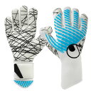 ウールシュポルト (uhlsport) サッカー キーパーグローブ サイバーテック ウルトラグリップ ハーフネガティブ (25aw) ホワイト×ブルー 9 10...