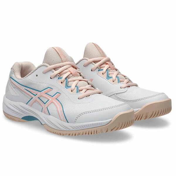 アシックス (asics) バレーボールシューズ GEL-NETBURNER BALLISTIC 4 GS ネットバーナー ジュニア (25aw) ホワイト×ピンク 22.5cm-25.0cm 1054A013-100【SS2509】