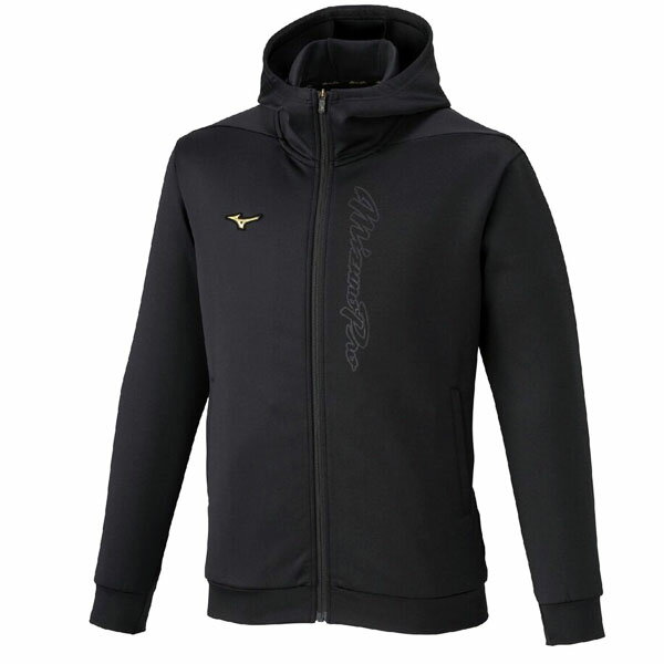 ミズノ (MIZUNO) 野球 ウエア ミズノプロ ストレッチスウェットフーディ ジップアップ (25aw) ブラック..