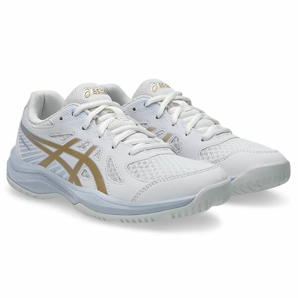 アシックス (asics) バレーボール シューズ UPCOURT 6 GS アップコート ジュニア (25aw) ホワイトxシャンパン 19.0-25.0cm...