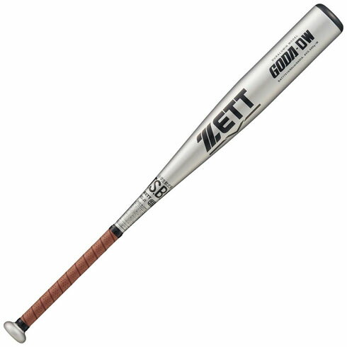 ゼット (ZETT) 少年野球 軟式バット 金属バット ゴーダDW ジュニア (25aw) シルバーxブラウン 80cm 600g ミドルバランス BAT77510-1337