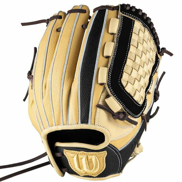 楽天スポーツプラザヒビノ 楽天市場店ウィルソン （wilson） 少年野球 軟式グローブ D-Max デュアル DJ型 オールラウンド用 ジュニア用 （25aw） ブロンドSSxブラックSS サイズ11 WBW103898