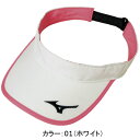 ミズノ(mizuno) バイザー (18SS) ホワイト 62JW810201【P8T】【FS2101】【FS2101】【ss250350】