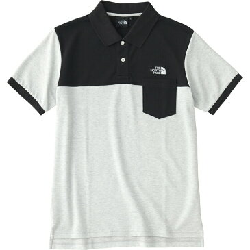 ザ・ノースフェイス(THE NORTH FACE)ショートスリーブマキシフレッシュパネルポロ（メンズ）S/S MAXIFRESH Panel Polo(18ss) ブラック×ミックスグレーNT21842-KZ