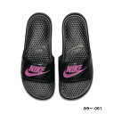 ナイキ(nike) ナイキ ベナッシ サンダル レディース (19ss) ブラック/ブラック/ビビッドピンク 343881061-061【SS1912】