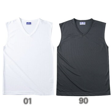 【あす楽】 インナーシャツ SPEEDWIN(スピードウィン) ノースリーブシャツ メンズ ジュニア ホワイト/ブラック 130-160 S-XL 無地 sw-1317【即納可能】