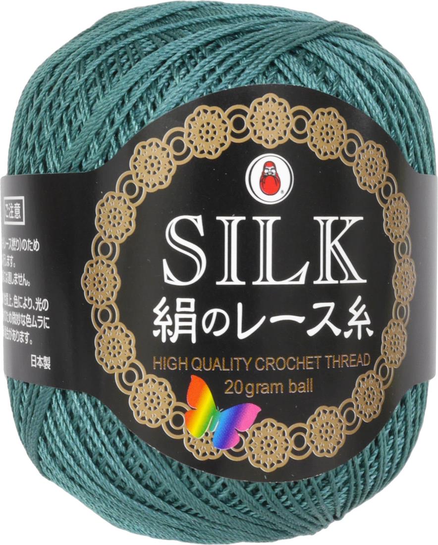 DARUMA 絹のレース糸 レース糸 #30 Col.18 グリーン 系 20g 約148m 3玉セット 01-2120