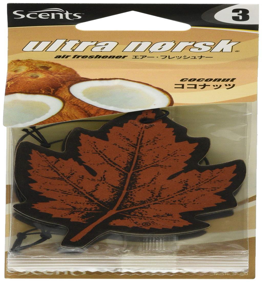 ホルツ 車用 芳香剤 SCENTS センツ ウルトラノスク ココナッ ツ 3枚入 Holts NOR10-3P-80J 吊り下げ型 (旧 MEDO メドー)