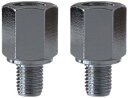 タナックス(Tanax) バイクミラー ナポレオン ネジ径変換アダプタ― メッキ 【正8mm正10mm】 CM-2