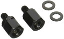タナックス バイクミラー ナポレオン ネジ径変換アダプタ― ブラック 【正10mm逆8mm】 C-3