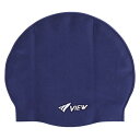 VIEW(ビュー) スイミングキャップ プールの水を通さず髪が傷みにくいシリ コーンキャップ 10歳~大人用 ロゴのみのシンプルデザイン V61 DBL
